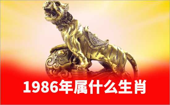 1986年屬什么生肖