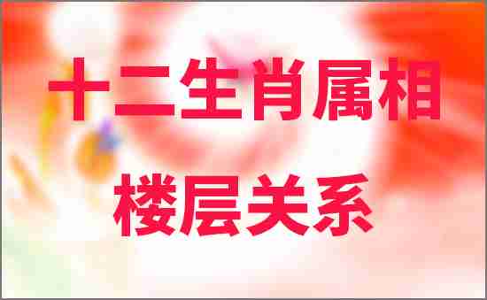 十二生肖屬相與樓層的關系