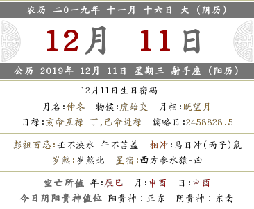 2019年農(nóng)歷十一月十六日財(cái)神方位在哪？(圖文)
