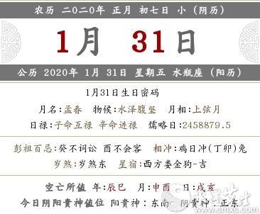 2020年農歷正月初七喜神方位解讀 喜神之喜怒歌！(圖文)