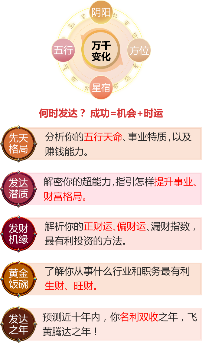九星事業財富精批