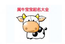 2021牛年男孩起名宜用字