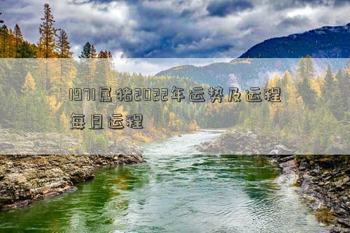 1971屬豬2022年運勢及運程每月運程