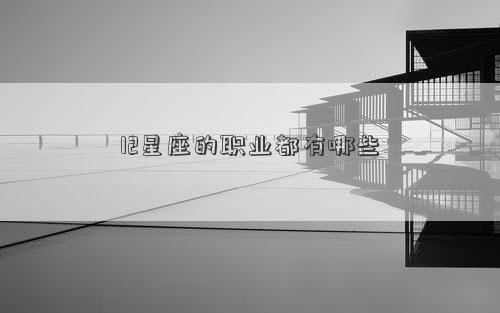 12星座的職業(yè)都有哪些
