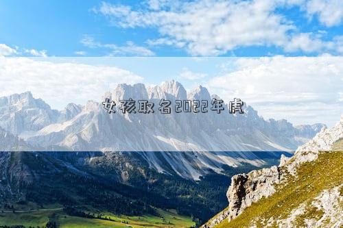 女孩取名2022年虎