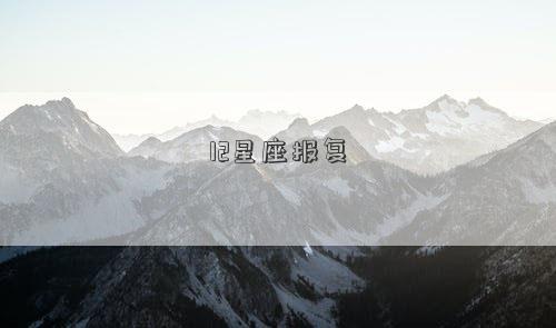 12星座報復