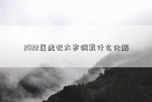 2022屬虎犯太歲佩戴什么化解