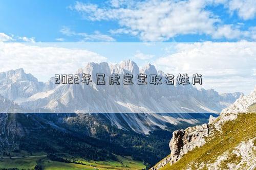 2022年屬虎寶寶取名姓肖