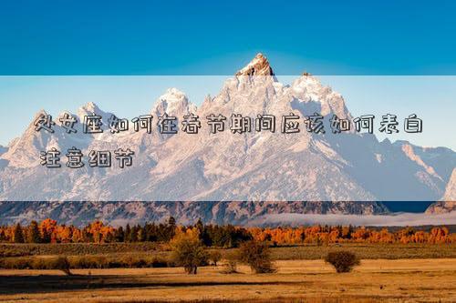 處女座如何在春節期間應該如何表白 注意細節