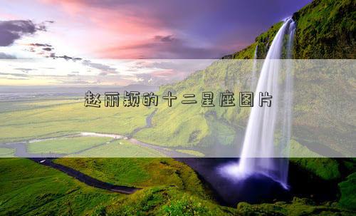 趙麗穎的十二星座圖片