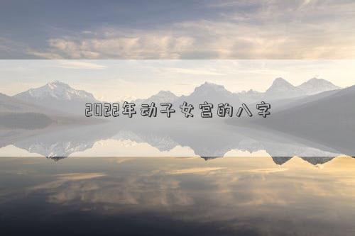 2022年動(dòng)子女宮的八字