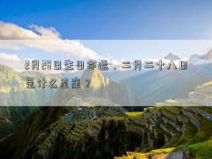 2月28日生日命運(yùn)，二月二十八日是什么星座？