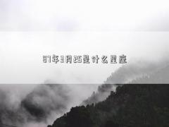 87年3月25是什么星座