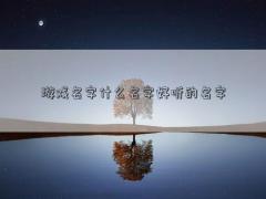 游戲名字什么名字好聽的名字